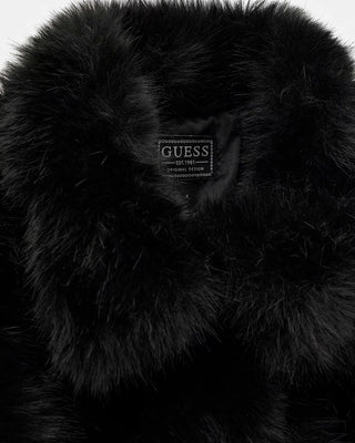 [J6BL06W3998-JBLK-8E] Παιδικό Μπουφάν Guess FAUX FUR LS JACKET ΜΠΟΥΦΑΝ ΠΑΙΔΙΚΟ GIRL (Μαύρο, 8 Ε)