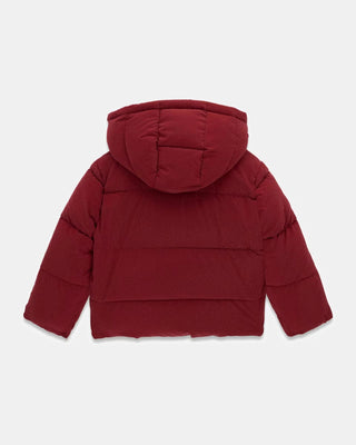 [K6BL08W3973-G5B7-3E] Παιδικό Μπουφάν Guess HOODED LS PUFFER ΜΠΟΥΦΑΝ ΠΑΙΔΙΚΟ GIRL (Κόκκινο, 3 Ε)