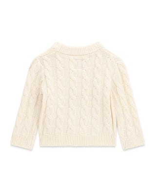 [I6BR01Z1653-G012-12M] Παιδική Ζακέτα Guess LS CARDIGAN ΖΑΚΕΤΑ ΠΑΙΔΙΚΟ (Εκρού, 12 Μ)