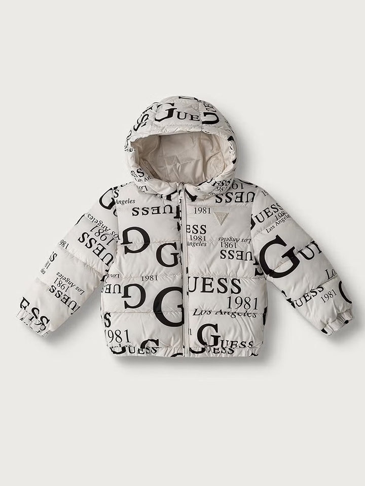 Παιδικό Μπουφάν Guess OVERSIZE HOODED PADDED LS PUFF ΜΠΟΥΦΑΝ UNISEX