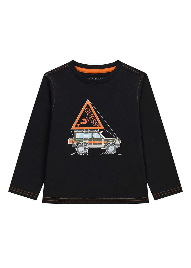 Παιδική Μπλούζα Guess LS T-SHIRT_LOGO ΜΠΛΟΥΖΑ ΠΑΙΔΙΚΟ BOY