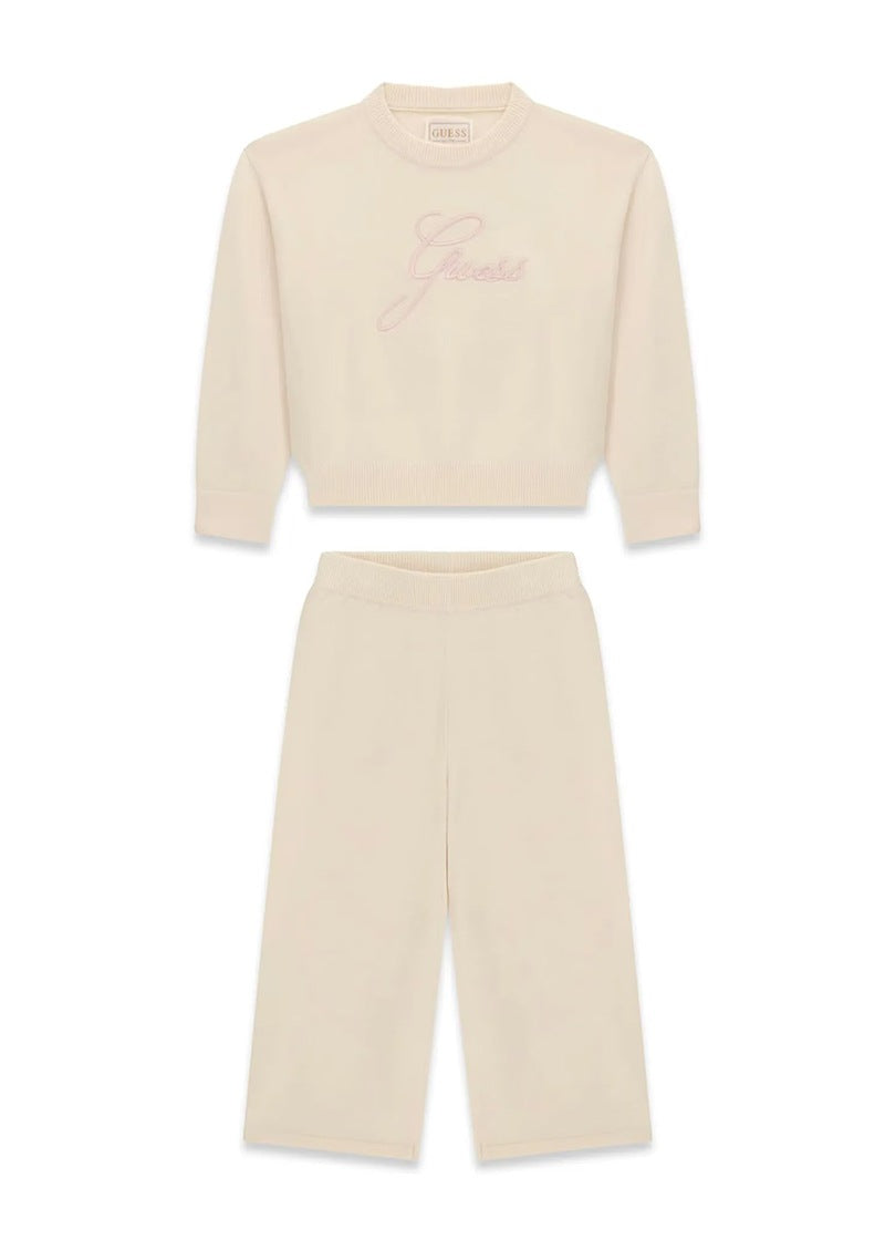 Παιδικό Σετ Guess SET: HOODED LS SWEATER TOP+ SW ΣΕΤ ΠΑΙΔΙΚΟ GIRL
