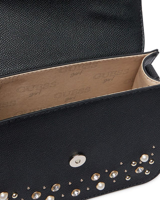 [J6BZ57W5115-JBLK-OneSize] Παιδική Τσάντα Guess CROSSBODY BAG W/STUDS&RHINEST ΤΣΑΝΤΑ ΠΑΙΔΙΚΟ GIRL (Μαύρο)