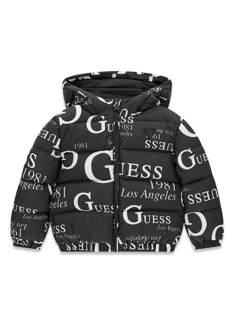 Παιδικό Μπουφάν Guess OVERSIZE HOODED PADDED LS PUFF ΜΠΟΥΦΑΝ UNISEX