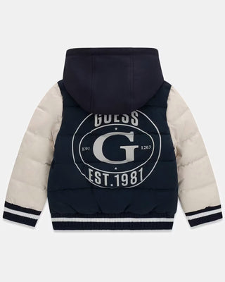 [N6BL05W4115-G7V2-2E] Παιδικό Μπουφάν Guess HOODED LS PADDED JACKET W/ZIP ΜΠΟΥΦΑΝ ΠΑΙΔΙΚΟ BOY (2 Ε)