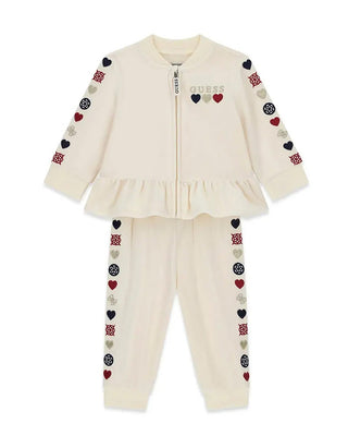 [A6BG08K5975-G012-6-9M] Παιδικό Σετ Guess SET_ LS CARDIGAN + SWEATER PAN ΣΕΤ ΠΑΙΔΙΚΟ GIRL (6-9 Μ)