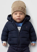 Παιδικό Μπουφάν Guess VELVET HOODED LS PUFFER W/ZIP ΜΠΟΥΦΑΝ ΠΑΙΔΙΚΟ BOY