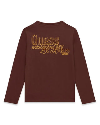 [L6BI19K5745-G153-8E] Παιδική Μπλούζα Guess LS T-SHIRT ΜΠΛΟΥΖΑ ΠΑΙΔΙΚΟ (Καφέ, 8 Ε)