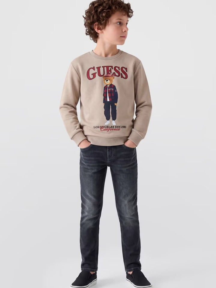 Παιδικό Παντελόνι Guess SLIM STRETCH BLACK DENIM PANTS ΠΑΝΤΕΛΟΝΙ ΠΑΙΔΙΚΟ