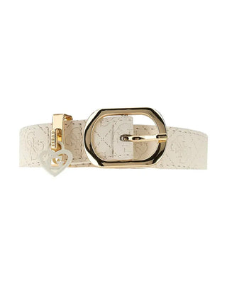 [J6BZ32W4042-G012-M] Παιδική Ζώνη Guess BELT ΖΩΝΗ ΠΑΙΔΙΚΟ GIRL (Εκρού, M)