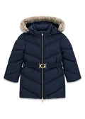 Παιδικό Μπουφάν Guess HOODED LS LONG PUFFER W/ZIP ΜΠΟΥΦΑΝ ΠΑΙΔΙΚΟ GIRL