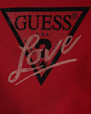 [J6BQ20K8007-G532-8E] Παιδικό Φούτερ Guess RELAXED REGULAR LS ACTIVE TOP ΦΟΥΤΕΡ ΠΑΙΔΙΚΟ GIRL (Κόκκινο, 8 Ε)
