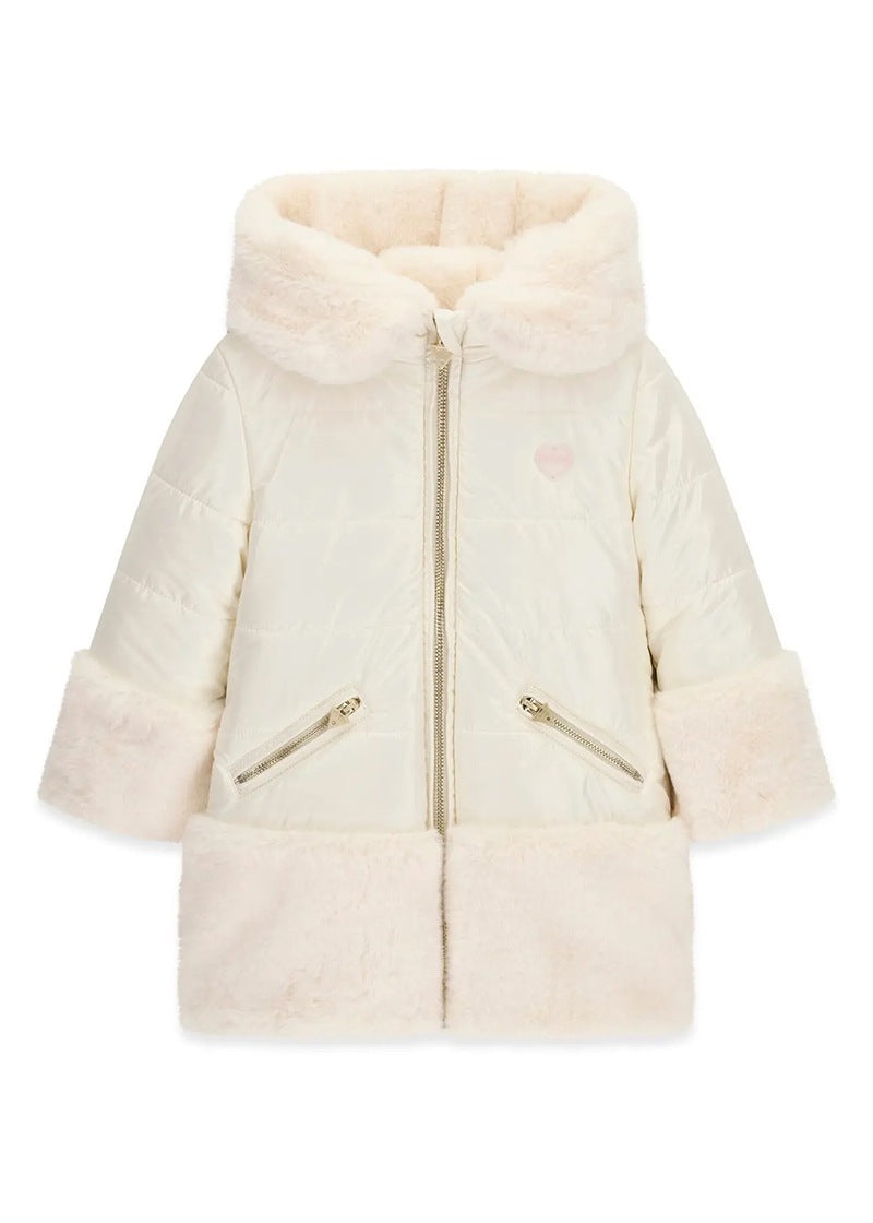 Παιδικό Μπουφάν Guess REVERSIBLE HOODED PADDED LS JA ΜΠΟΥΦΑΝ ΠΑΙΔΙΚΟ GIRL
