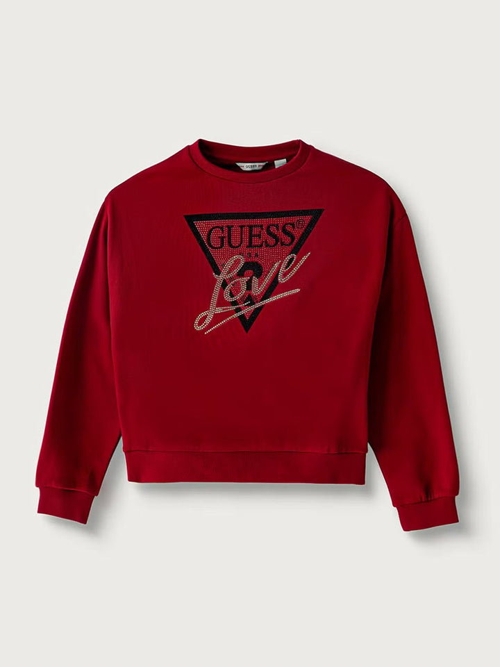 Παιδικό Φούτερ Guess RELAXED REGULAR LS ACTIVE TOP ΦΟΥΤΕΡ ΠΑΙΔΙΚΟ GIRL