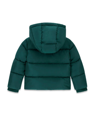 [N6BL01W4104-G8J3-3E] Παιδικό Μπουφάν Guess HOODED LS PUFFER W/ZIP ΜΠΟΥΦΑΝ ΠΑΙΔΙΚΟ BOY (Πράσινο, 3 Ε)