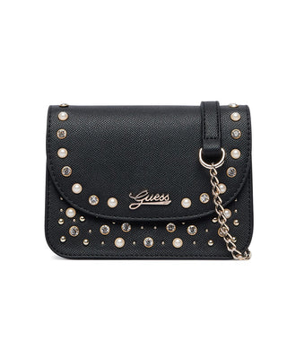 [J6BZ57W5115-JBLK-OneSize] Παιδική Τσάντα Guess CROSSBODY BAG W/STUDS&RHINEST ΤΣΑΝΤΑ ΠΑΙΔΙΚΟ GIRL (Μαύρο)