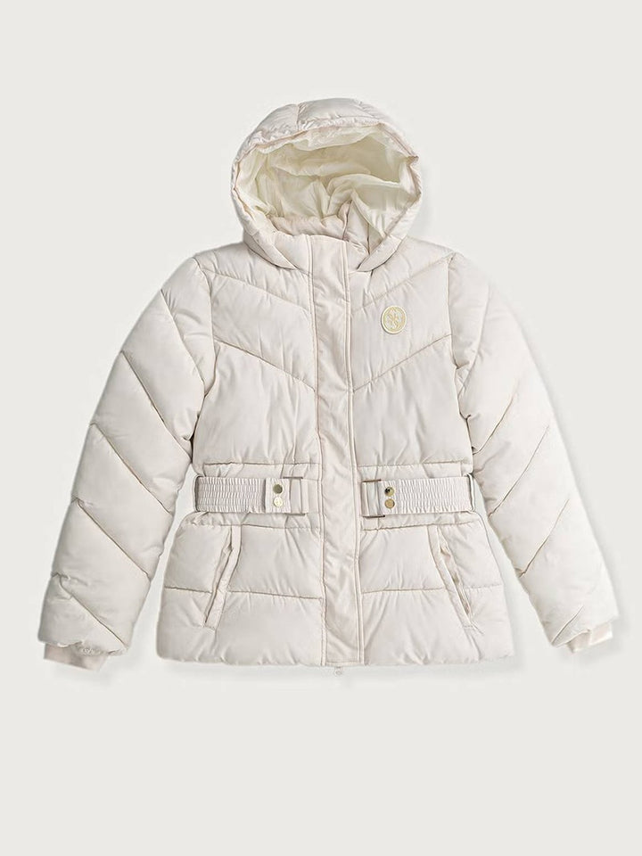 Παιδικό Μπουφάν Guess HOODED LS PUFFER W/ZIP ΜΠΟΥΦΑΝ ΠΑΙΔΙΚΟ GIRL