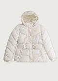 Παιδικό Μπουφάν Guess HOODED LS PUFFER W/ZIP ΜΠΟΥΦΑΝ ΠΑΙΔΙΚΟ GIRL