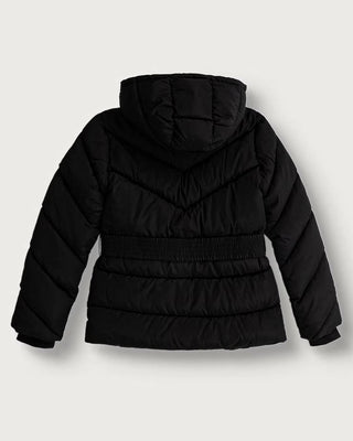 [J6BL03W3995-JBLK-8E] Παιδικό Μπουφάν Guess HOODED LS PUFFER W/ZIP ΜΠΟΥΦΑΝ ΠΑΙΔΙΚΟ GIRL (Μαύρο, 8 Ε)