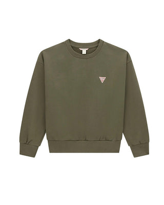 [L6BQ19K8105-G8F6-8E] Παιδικό Φούτερ Guess LS ACTIVE TOP ΦΟΥΤΕΡ ΠΑΙΔΙΚΟ (Πράσινο, 8 Ε)