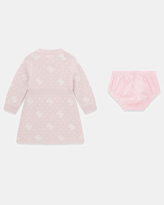 [A6BK02Z1313-FK1O-6-9M] Παιδικό Φόρεμα Guess LS SWEATER DRESS + PANTY ΦΟΡΕΜΑ ΠΑΙΔΙΚΟ GIRL (6-9 Μ)
