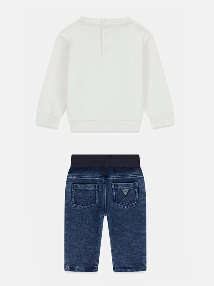 Παιδικό Σετ Guess SET LS ACTIVE TOP + KNIT DENIM ΣΕΤ ΠΑΙΔΙΚΟ BOY