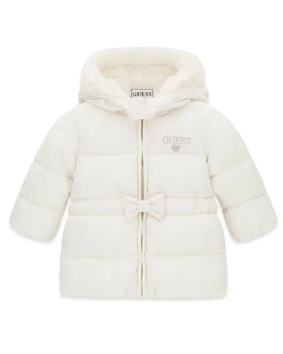 [A6BL03W4031-G012-18M] Παιδικό Μπουφάν Guess HOODED LS PUFFER W/ZIP ΜΠΟΥΦΑΝ ΠΑΙΔΙΚΟ GIRL (18 Μ)