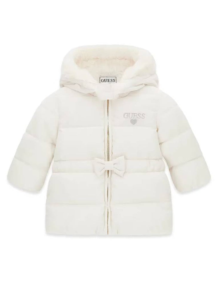 Παιδικό Μπουφάν Guess HOODED LS PUFFER W/ZIP ΜΠΟΥΦΑΝ ΠΑΙΔΙΚΟ GIRL