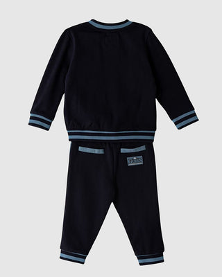 [I6BG09K5815-G7V2-12M] Παιδικό Σετ Guess SET LS ACTIVE TOP W/ZIP + PANT ΣΕΤ ΠΑΙΔΙΚΟ BOY (12 Μ)