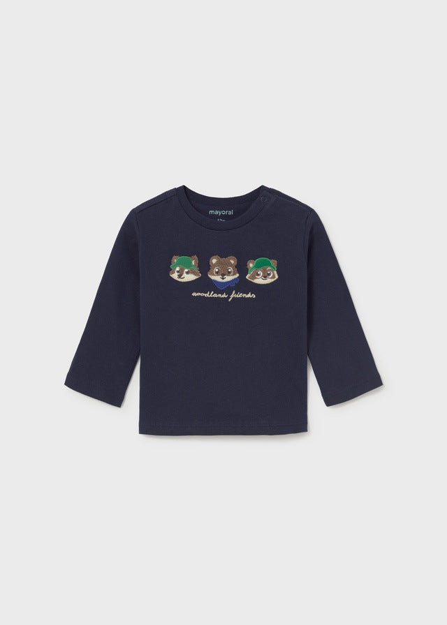 Παιδικό T-Shirt Μακρυμάνικο Κεντητό Mayoral