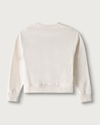 [J6BQ20K8007-G012-8E] Παιδικό Φούτερ Guess RELAXED REGULAR LS ACTIVE TOP ΦΟΥΤΕΡ ΠΑΙΔΙΚΟ GIRL (Εκρού, 8 Ε)