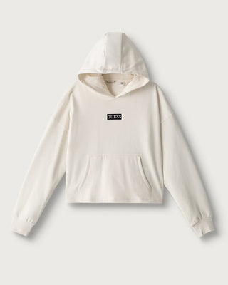 [J6BQ12K6099-G012-8E] Παιδικό Φούτερ Guess HOODED LS ACTIVE TOP ΦΟΥΤΕΡ ΠΑΙΔΙΚΟ GIRL (Εκρού, 8 Ε)