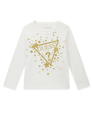 [K6BI03K5796-G011-2E] Παιδική Μπλούζα Guess LS T-SHIRT_LOGO ΜΠΛΟΥΖΑ ΠΑΙΔΙΚΟ GIRL (2 Ε)