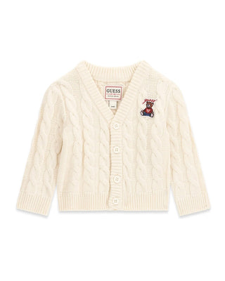 [I6BR01Z1653-G012-12M] Παιδική Ζακέτα Guess LS CARDIGAN ΖΑΚΕΤΑ ΠΑΙΔΙΚΟ (Εκρού, 12 Μ)
