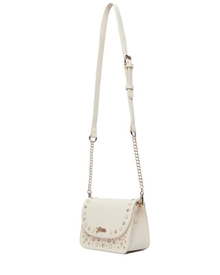[J6BZ57W5115-G012-OneSize] Παιδική Τσάντα Guess CROSSBODY BAG W/STUDS&RHINEST ΤΣΑΝΤΑ ΠΑΙΔΙΚΟ GIRL (Εκρού)