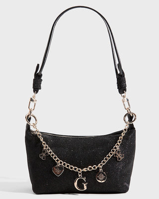 [J6BZ33K6616-JBLK-OneSize] Παιδική Τσάντα Guess MINI CHARM BAG ΤΣΑΝΤΑ ΠΑΙΔΙΚΟ GIRL (Μαύρο)