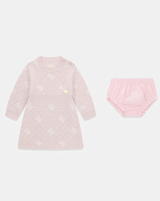 [A6BK02Z1313-FK1O-6-9M] Παιδικό Φόρεμα Guess LS SWEATER DRESS + PANTY ΦΟΡΕΜΑ ΠΑΙΔΙΚΟ GIRL (6-9 Μ)