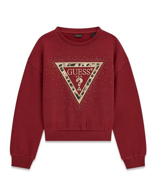 [J6BQ07K6093-G5B7-8E] Παιδικό Φούτερ Guess RELAXED MIDI LS ACTIVE TOP ΦΟΥΤΕΡ ΠΑΙΔΙΚΟ GIRL (Κόκκινο, 8 Ε)
