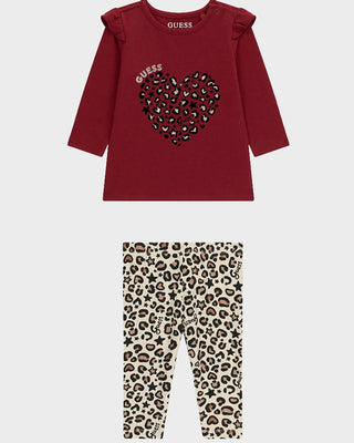 [A6BG06K5973-G5B7-12M] Παιδικό Σετ Guess SET LS T-SHIRT + LEGGINGS ΣΕΤ ΠΑΙΔΙΚΟ GIRL (12 Μ)
