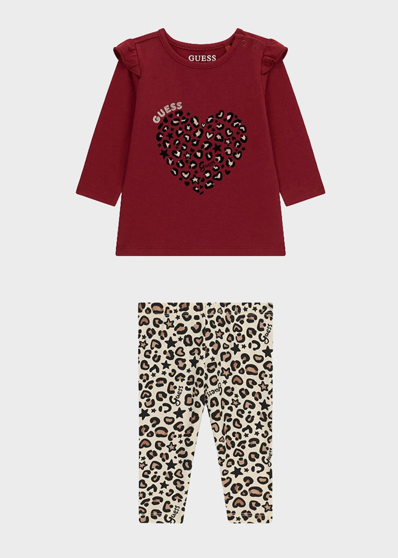 Παιδικό Σετ Guess SET LS T-SHIRT + LEGGINGS ΣΕΤ ΠΑΙΔΙΚΟ GIRL