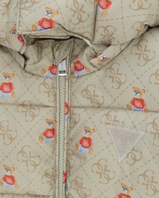 [H6BG02W4053-PMU1-6-9M] Παιδικό Φορμάκι Guess HOODED PADDED LS OVERALL ΦΟΡΜΑΚΙ (Πολύχρωμο (PMU1), 6-9 Μ)