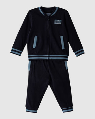 [I6BG09K5815-G7V2-12M] Παιδικό Σετ Guess SET LS ACTIVE TOP W/ZIP + PANT ΣΕΤ ΠΑΙΔΙΚΟ BOY (12 Μ)