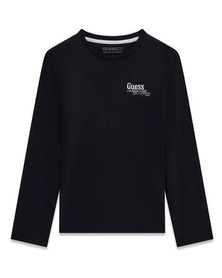 [L6BI19K5745-JBLK-8E] Παιδική Μπλούζα Guess LS T-SHIRT ΜΠΛΟΥΖΑ ΠΑΙΔΙΚΟ (Μαύρο, 8 Ε)