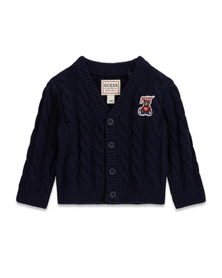 [I6BR01Z1653-G7V2-12M] Παιδική Ζακέτα Guess LS CARDIGAN ΖΑΚΕΤΑ ΠΑΙΔΙΚΟ (Μπλε Σκούρο, 12 Μ)