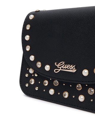 [J6BZ57W5115-JBLK-OneSize] Παιδική Τσάντα Guess CROSSBODY BAG W/STUDS&RHINEST ΤΣΑΝΤΑ ΠΑΙΔΙΚΟ GIRL (Μαύρο)