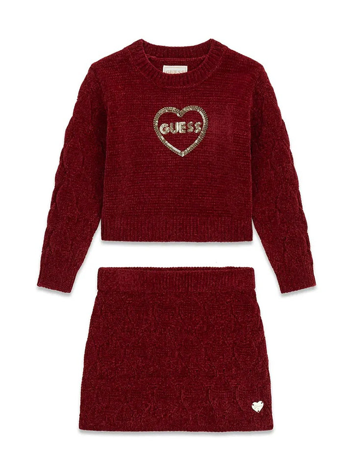 Παιδικό Σετ Guess SET: LS SWEATER + SWEATER SKIR ΣΕΤ ΠΑΙΔΙΚΟ GIRL